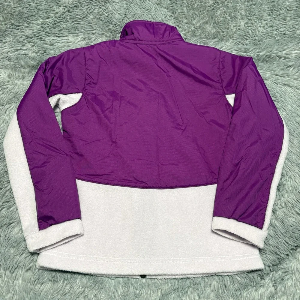 Columbia Benton Springs III Overlay‎ Fleece Jacket Purple Girls Youth Small 7/8